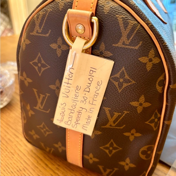 Louis Vuitton MIF Monogram Speedy 30 Bandoulière Handbag and Base Shaper - Picture 7 of 16